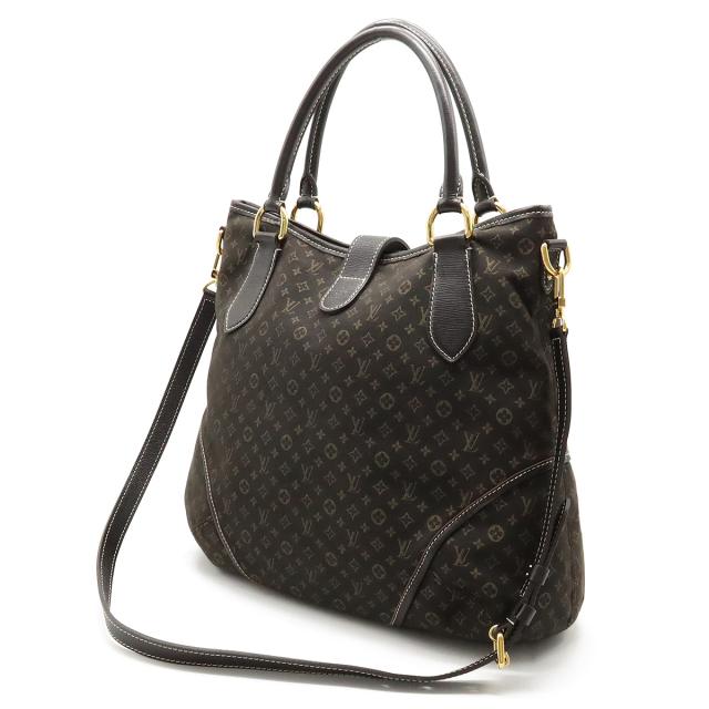 LOUIS VUITTON ルイ ヴィトン モノグラムイディール エレジー トートバッグ 2WAY ショルダーバッグ キャンバス フザン 茶 ブラウン M56696 LOUIS VUITTON ルイ ヴィトン モノグラムイディール エレジー トート