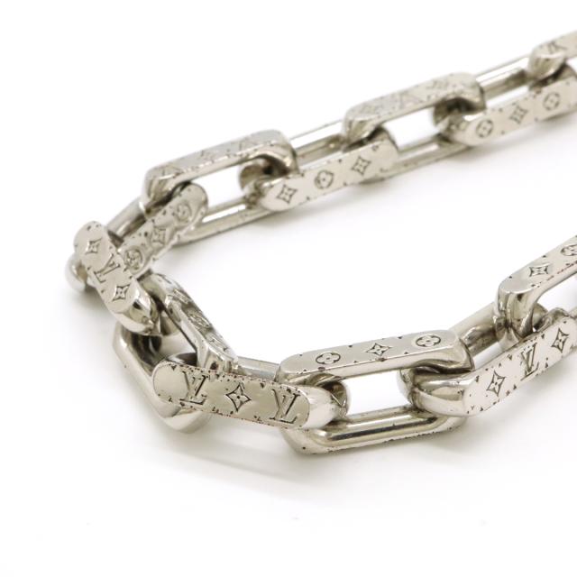 ルイヴィトン コリエ・チェーン モノグラムシルバーネックレス ルイ