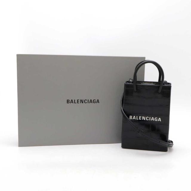 BALENCIAGA フォンホルダー クロコ