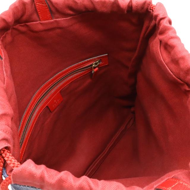 GUCCI グッチ グッチプリント トリコロール ドローストリング