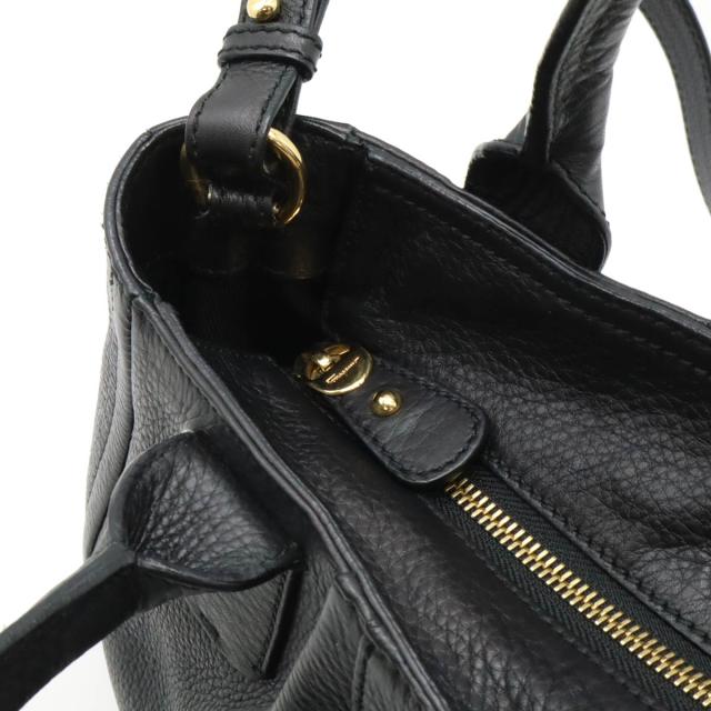 サルヴァトーレフェラガモ ショルダーバッグ ガンチーニ レザー 黒