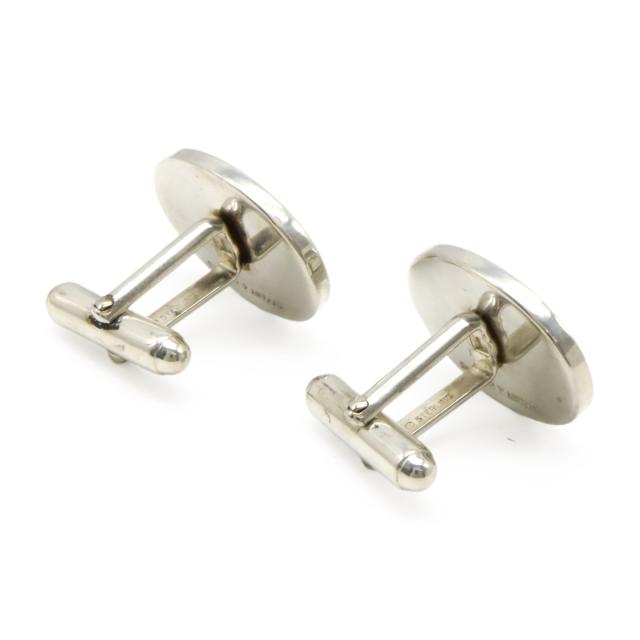 TIFFANY&Co. ティファニー オーバル カフスボタン カフリンクス SV925 シルバー TIFFANY&Co. ティファニー オーバル カフスボタン カフリンクス SV925