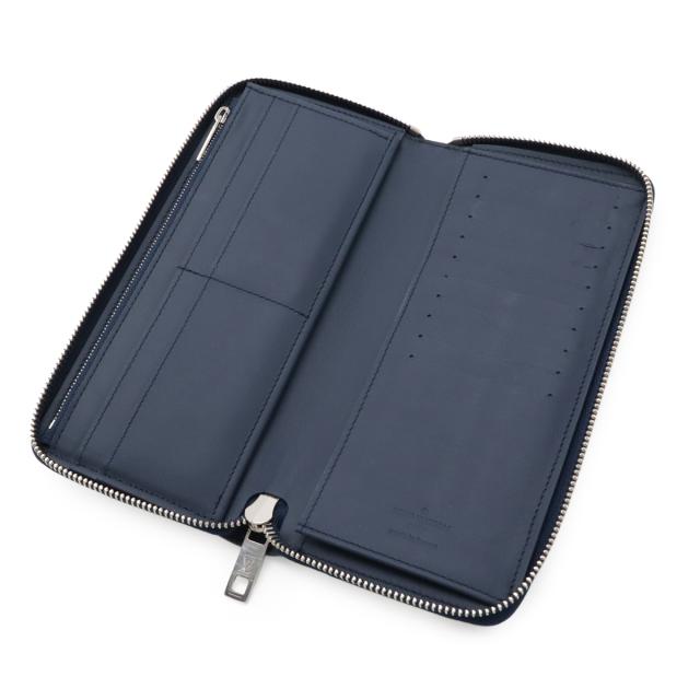 極美品】ルイヴィトン 長財布 アエログラム ヴェルティカル マリーヌ