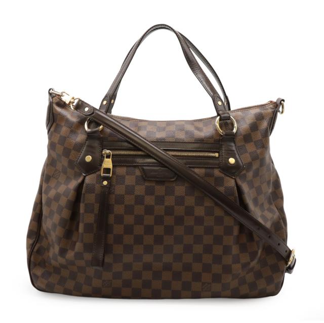 LOUIS VUITTON ルイ ヴィトン ダミエ イーヴォラGM トートバッグ 2WAY ショルダーバッグ セミショルダー ゴールド金具 N41132
