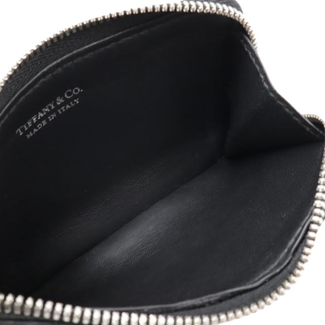 TIFFANY&Co. ティファニー リターン トゥ ティファニー ケース 小銭入れ ラウンドファスナー レザー 黒 ブラック  シルバー金具 TIFFANY&Co. ティファニー リターン トゥ ティファニー コインケース
