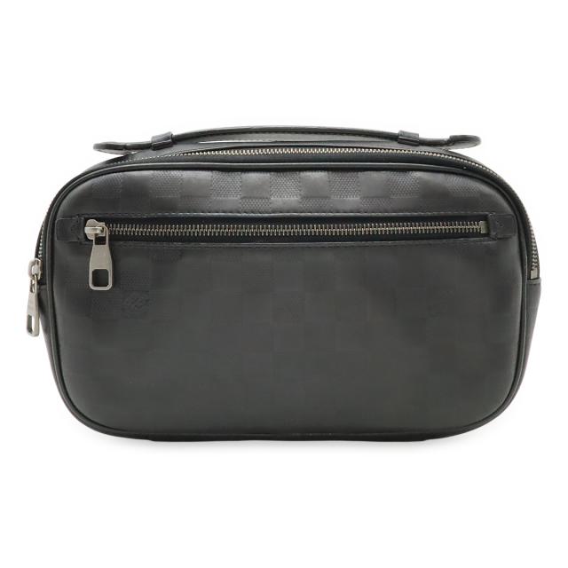 LOUIS VUITTON ルイ ヴィトン ダミエアンフィニ アンブレール ボディバッグ ウエストバッグ 2WAY レザー オニキス 黒 ブラック N41288
