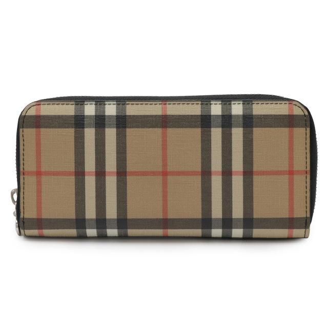 Burberry バーバリー ノバチェック ラウンドファスナー 長財布
