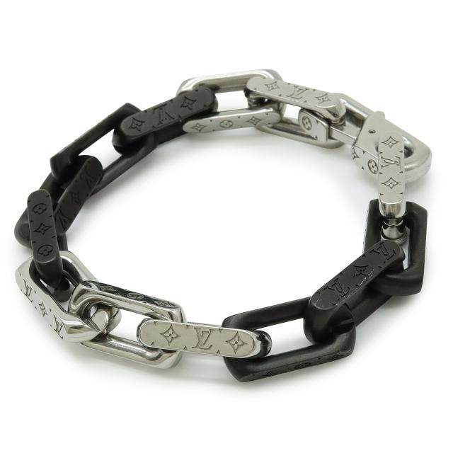 ルイヴィトン ブレスレット ブラスレ チェーン モノグラム シルバー LV