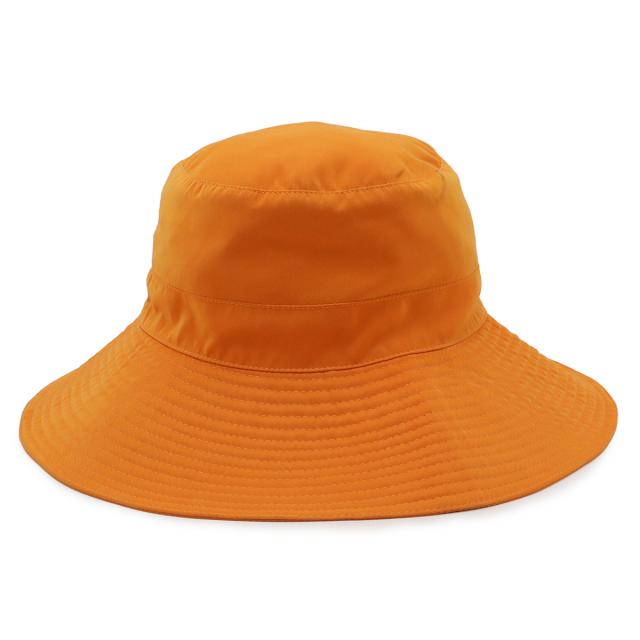 HERMES エルメス Hロゴ バケットハット 帽子 ポリエステル85% ナイロン15% オレンジ #58