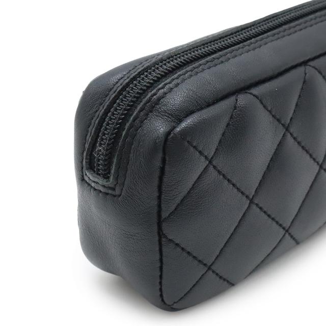 シャネル　ポーチ　化粧ポーチ　カンボンライン　ブラック　CHANEL CHANEL シャネル カンボンライン マルチポーチ 化粧ポーチ コスメ