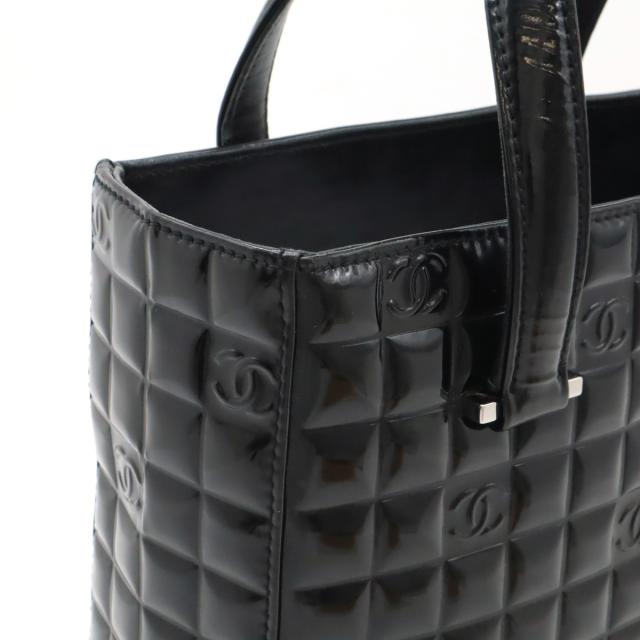 シャネル チョコバー ココマーク トートバッグ パテントレザ
