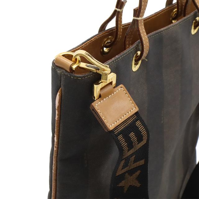 フェンディペカン柄 トートバッグ キャンバスレディースショルダーA4PC