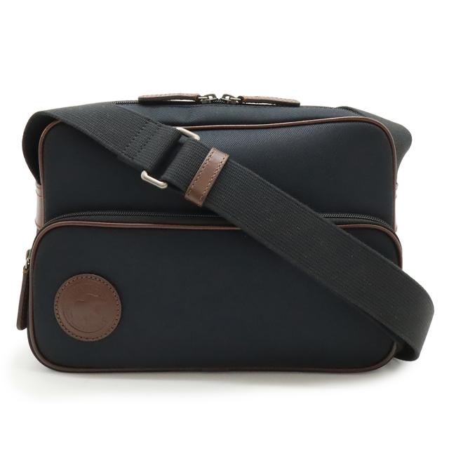 HUNTING WORLD ハンティング ワールド ショルダーバッグ 斜め掛け キャンバス レザー ブラック 黒 ブラウン 茶