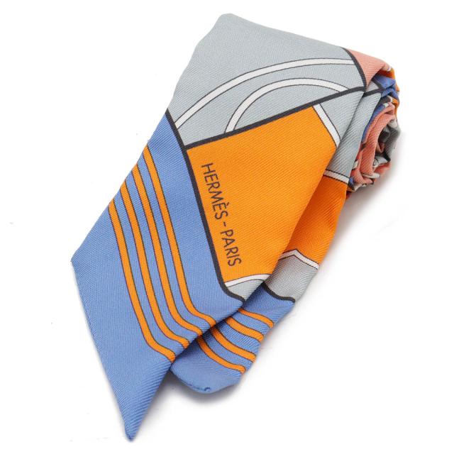 HERMES エルメス TWELL ツイリー ツイル トゥイリー スカーフ HERMES SPORT エルメススポーツ シルク100% ピンク ブルー マルチカラー
