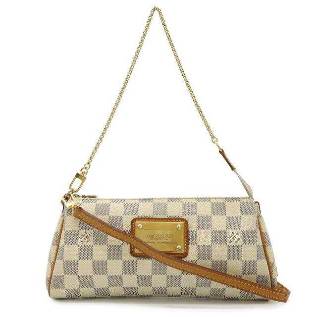 LOUIS VUITTON ルイ ヴィトン ダミエアズール エヴァ アクセサリーポーチ チェーンバッグ 2WAY ショルダーバッグ 斜め掛け N55214
