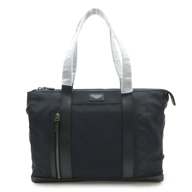 BVLGARI ブルガリ FRAGMENT FRGMT フラグメント トートバッグ ショルダーバッグ ナイロン レザー ブラック 黒 290731