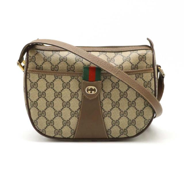 OLD GUCCI ショルダーバッグ レザー ブラウン |1440| OLD GUCCI ショルダーバッグ レザー ブラウン |1440|