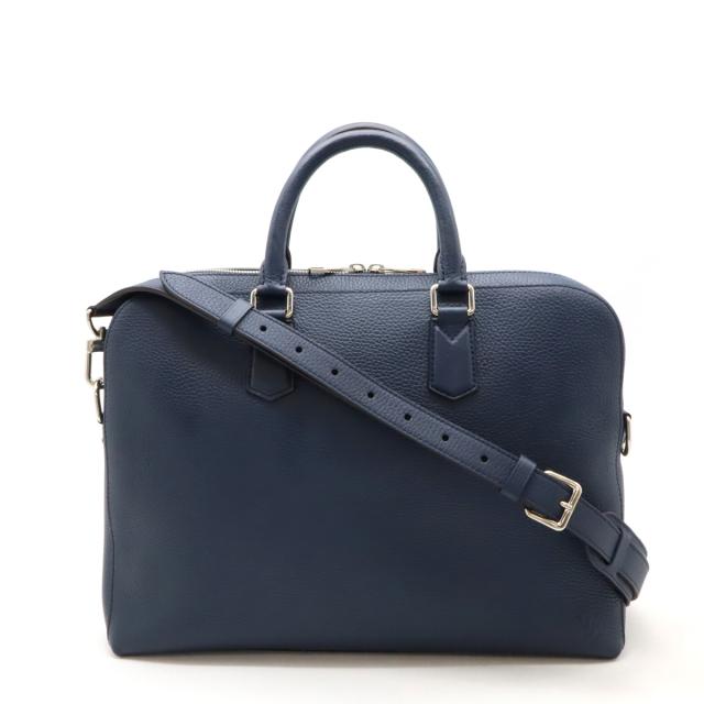 ルイヴィトン 　ヴィクトール　ブリーフケース ビジネスバッグ　トリヨン　ネイビー LOUIS VUITTON ネイビー ビジネスバッグ LOUIS VUITTON ルイ ヴィトン