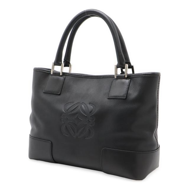 ロエベ　アマゾナ　フスタハンドバッグ　センターアナグラム　オフホワイト系　スペイン製　LOEWE ロエベ アマソナ フスタ アナグラム トートバッグ 中古B