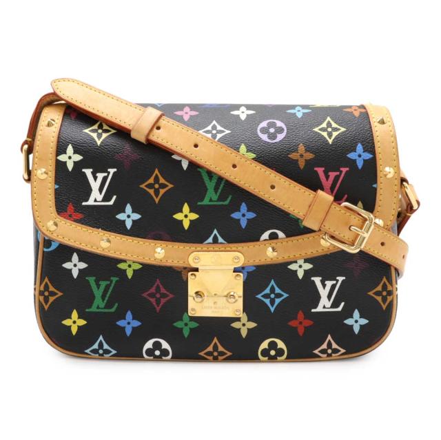 LOUIS VUITTON ルイ ヴィトン モノグラムマルチカラー ソローニュ ショルダーバッグ ポシェット 斜め掛け ノワール 黒 ブラック M92639