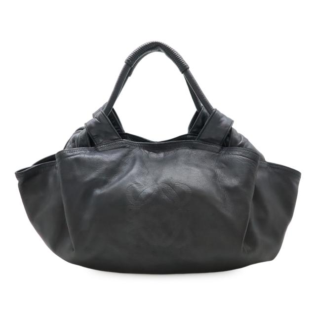 LOEWE ロエベ ハンドバッグ ナッパアイレ アナグラム レザー ブラック LOEWE ロエベ ナッパアイレ アナグラム ハンドバッグ レザー