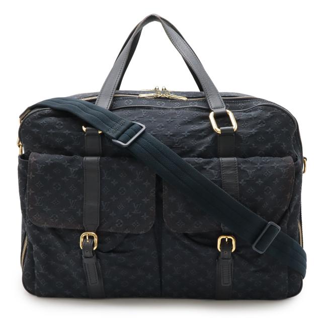 LOUIS VUITTON ルイ ヴィトン モノグラムミニ クロディーヌ ボストンバッグ トラベルバッグ 旅行 2WAYショルダー キャンバス TSTブルー 紺 M42331