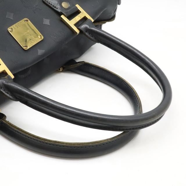 MCM エムシーエム ロゴグラム ハンドバッグ ミニボストンバッグ PVC