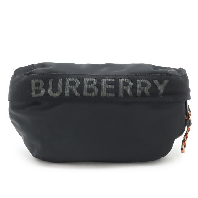 BURBERRY バーバリー SONNY ソニー ボディバッグ バムバッグ ウエストバッグ ウエストポーチ ナイロン レザー ブラック 黒 8025668
