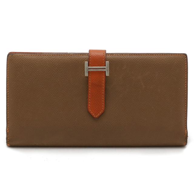 HERMES エルメス ベアンスフレ 2つ折長財布 二つ折り財布 バイカラー