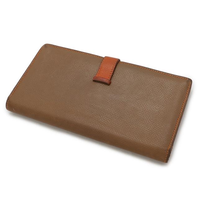 HERMES エルメス ベアンスフレ 2つ折長財布 二つ折り財布 バイカラー