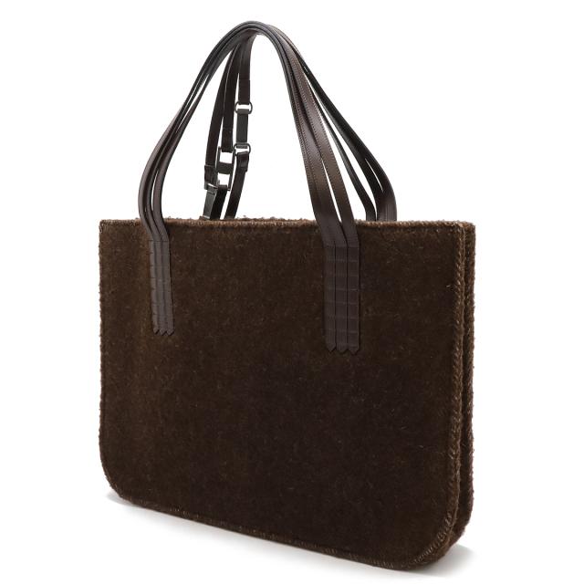 シャネル トートバッグ - ダークブラウン CHANEL トートバッグダーク