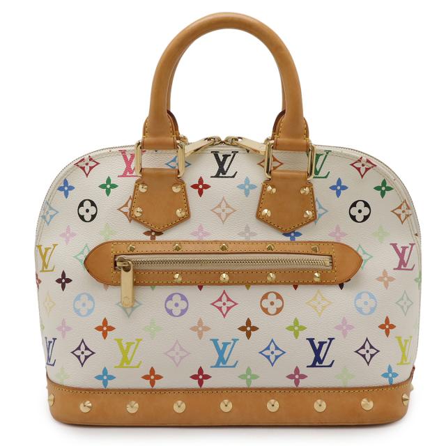 LOUIS VUITTON ルイ ヴィトン モノグラムマルチカラー アルマ ハンドバッグ ブロン 白 ホワイト M92647