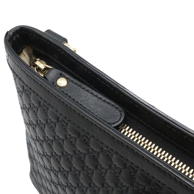 GUCCI グッチ マイクログッチシマ ショルダーバッグ 斜め掛け レザー