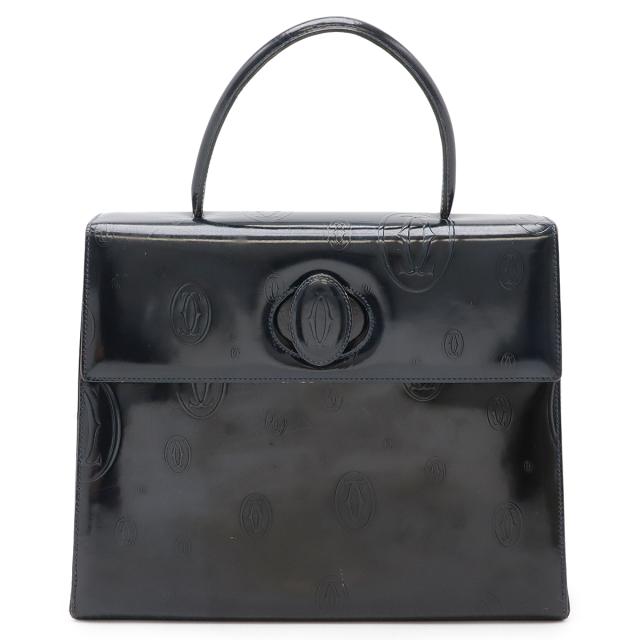 Cartier カルティエ ハッピーバースデー ハンドバッグ パテントレザー Cartier カルティエ ハンドバッグ ハッピーバースデー パテントレザー