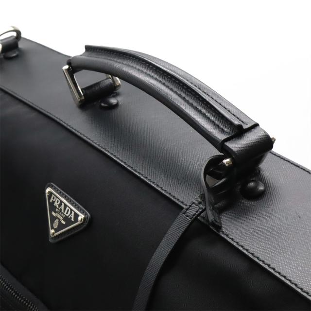100%新品，2025】 本物 PRADA 2WAY ガーメント ケース スーツ バッグ