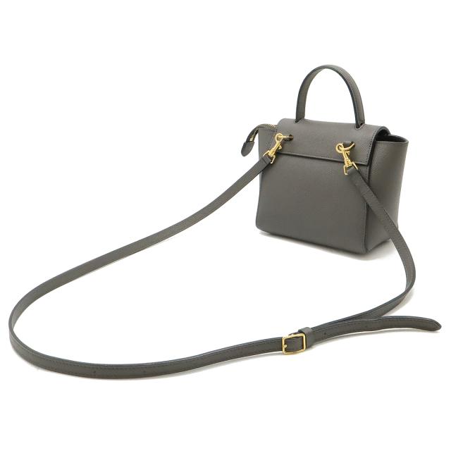 美品　セリーヌ　ベルトバッグ　ミニ　2way ショルダーバッグ　グレージュ 駅南やまご質店オンラインショップ / セリーヌ マイクロ ベルトバッグ