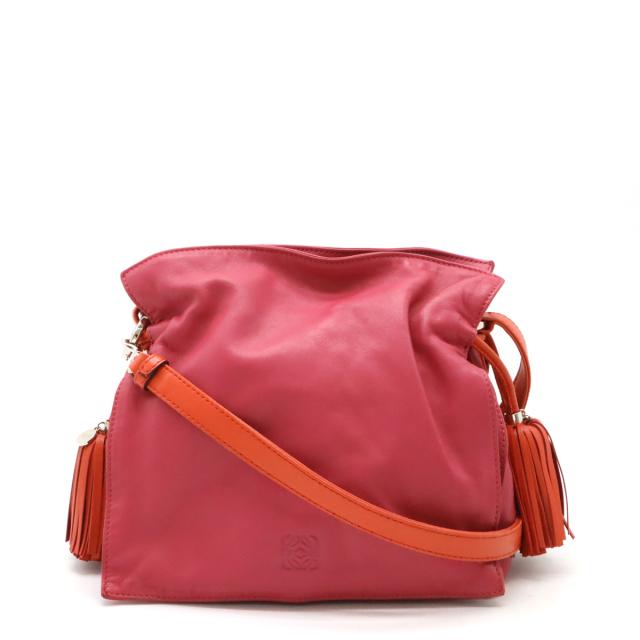 ロエベ フラメンコ ショルダーバッグ フリンジ ナッパレザー ミニ