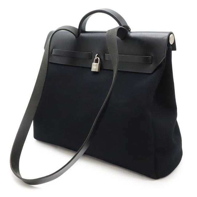 HERMES エルメス シネティック 2WAY レザー 黒 ショルダーバッグ レディース 【中古】 HERMES - 【HERMES】エルメス シネティック 2WAY レザー 黒 A