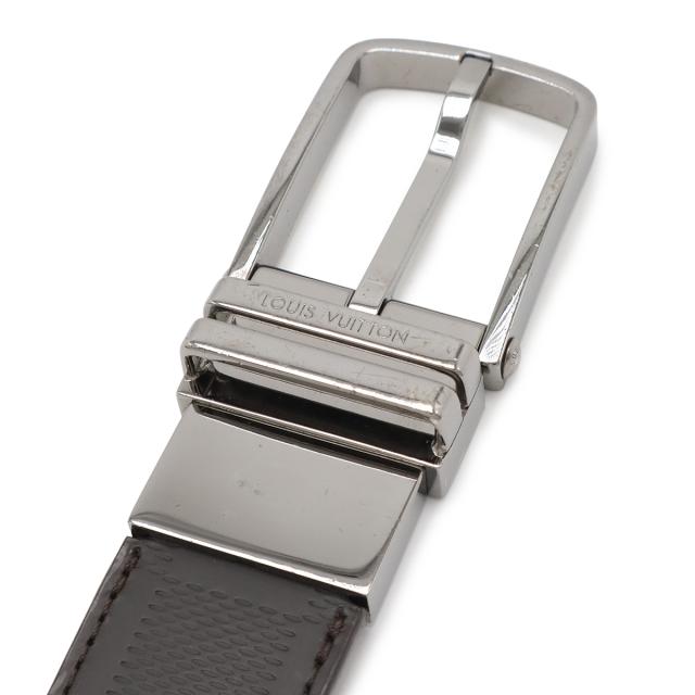 LOUIS VUITTON ルイ ヴィトン ダミエアンフィニ サンチュール ボストン ベルト リバーシブル メテオール ブラウン #95 シルバー金具 M9787T LOUIS VUITTON ルイ ヴィトン ダミエアンフィニ サンチュール ボストン