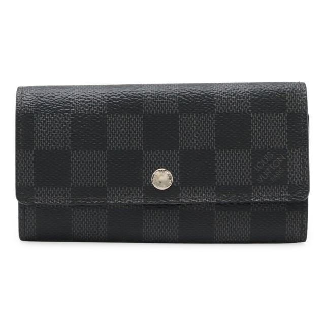 LOUIS VUITTON ルイ ヴィトン ダミエグラフィット ポルト クレ ヴォワテュール キーケース シルバー金具 N63139