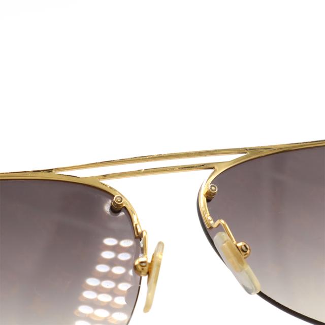 LouisVuitton ルイヴィトン　サングラス　クロックワイズ　Z1020E 　モノグラム　ゴールドｘブラウン　中古A