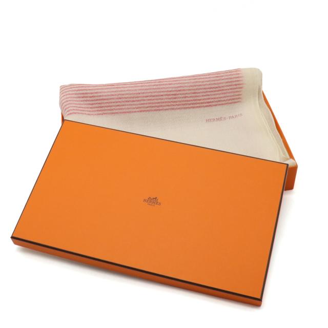 HERMES エルメス ホライゾン ストール ショール ストライプ柄