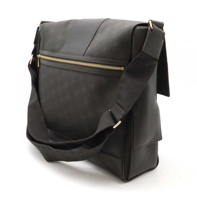 ダンヒル D8 ディーエイト PVC×レザー 斜め掛け ショルダー バッグ