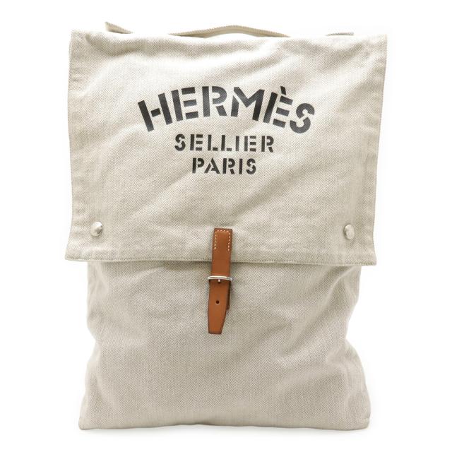 HERMES エルメス バギーバゲッジ アリーヌ ハンドバッグ クラッチバッグ トワルシェブロン レザー ナチュラル キャメル