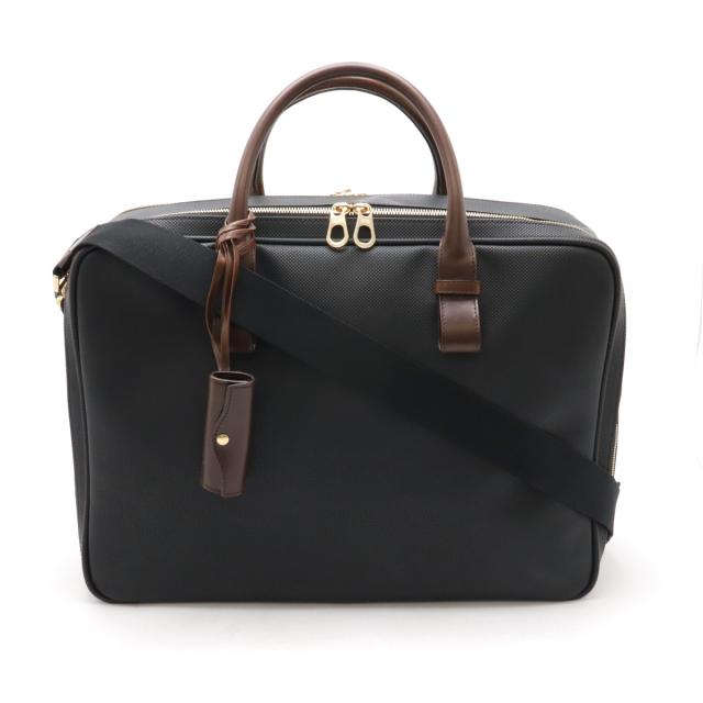 BOTTEGA VENETA ボッテガ ヴェネタ ボッテガベネタ マルコポーロ トラベルバッグ ビジネスバッグ ボストンバッグ 2WAY PVC レザー ブラック 152420