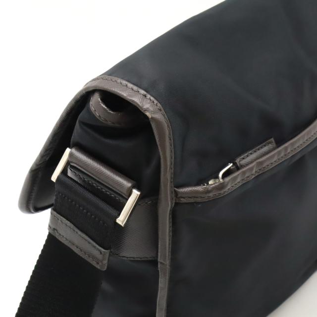 プラダ ナイロン パテントレザー バッグ用 ショルダーストラップ ダークブラウン PRADA - PRADA プラダ パテントレザー バッグ用 ショルダー