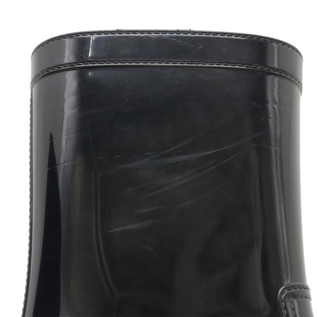 PRADA プラダ トライアングルロゴ レインブーツ 長靴 ヒール ラバー