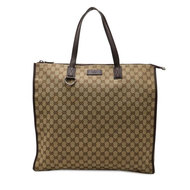 GUCCI グッチ GGキャンバス トートバッグ ラージトート ショルダー