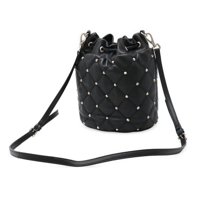 miu miu ブラック キルティング ショルダーバッグ バッグ ミュウミュウ