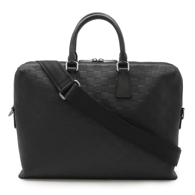 LOUIS VUITTON ルイ ヴィトン ダミエ アンフィニ PDJ ポルト ドキュマン ジュール ビジネスバッグ 2WAY ショルダーバッグ オニキス ブラック N41248